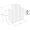 Azar Displays Bookend & Desk File Sorter, File Folder Holder for Office, Half Inch Thick Acrylic, Clr, 2PK 255035-GS-2PK - alternate 2
